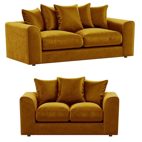 Gold mustard plush velvet - mustard,