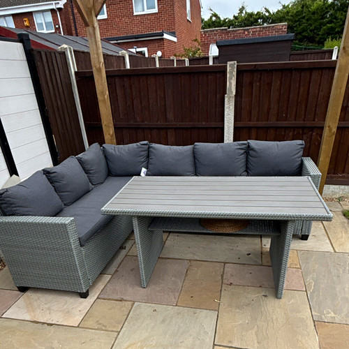 Grey rattan wicker - grey, outdoor