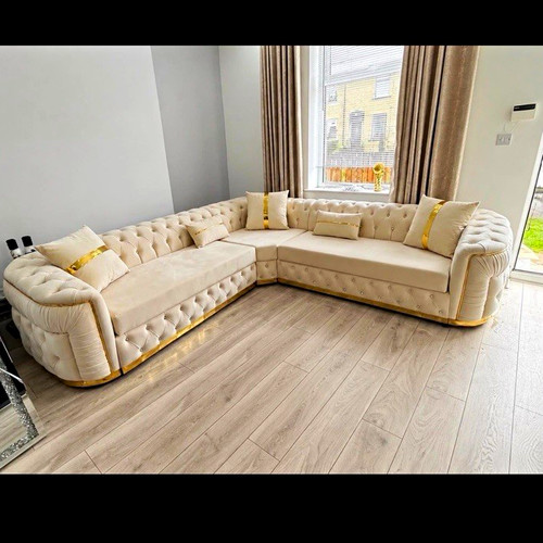 Rahmans cream velvet - cream,