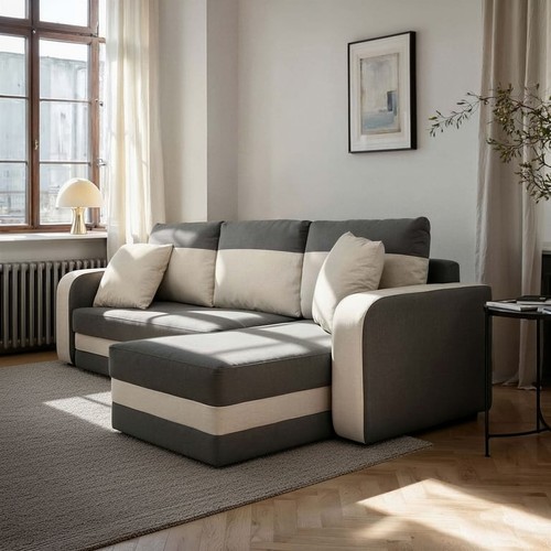 Modern grey corner - grey,