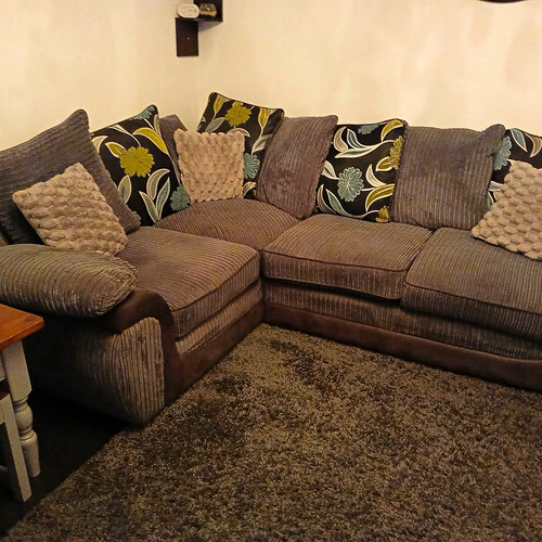 Grey fabric corner - fabric,