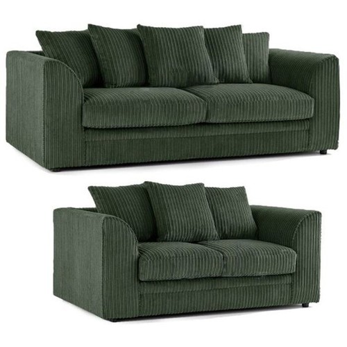 Forest green jumbo cord - green, 3