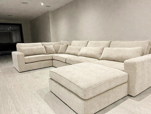 Ruby corner sofa cream naples - corner,