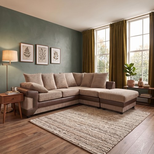 Dino fabric corner sofa - dino, jumbo