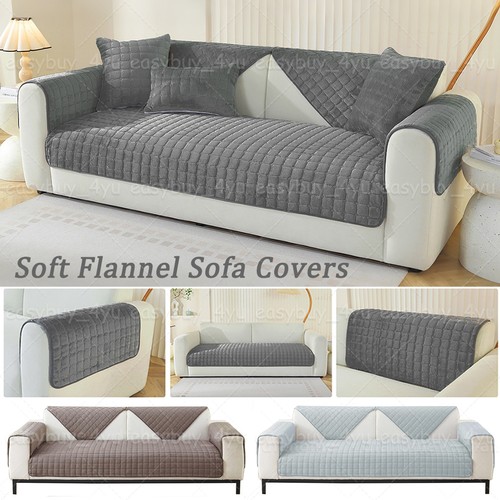 Non slip flannel sofa seat - flannel,