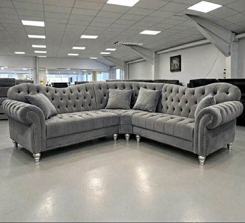 Elegance grey velvet 2c2 - grey,