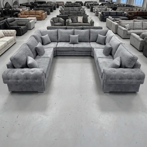 New verona shape corner sofa - new,