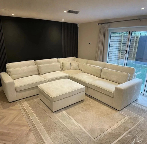 Large shape corner sofa - u,