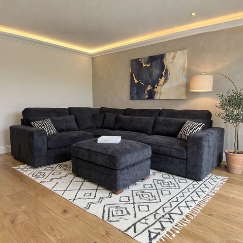 Luxury ruby corner sofa - sofa, |