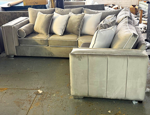 Madried sofastic silver - silver, velvet