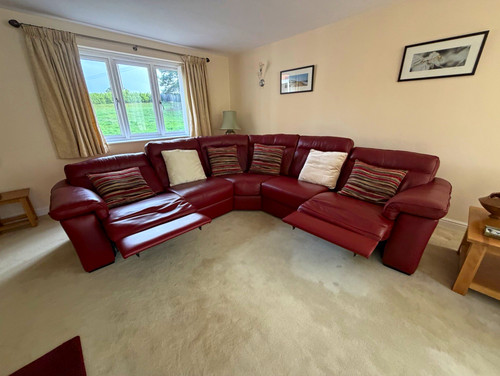 Dfs messina red leather - messina,
