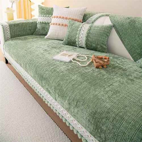 Chenille sofa cover non - sofa,