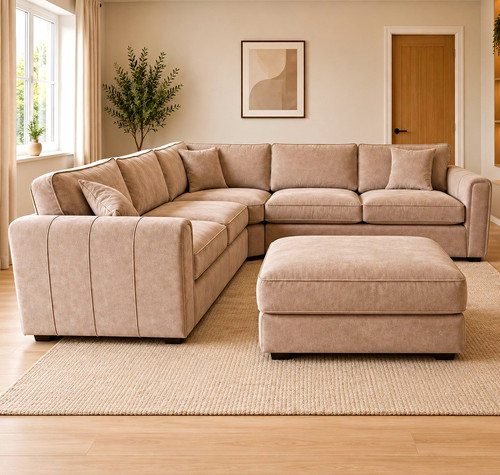 Bespoke corner sofa sand - corner,