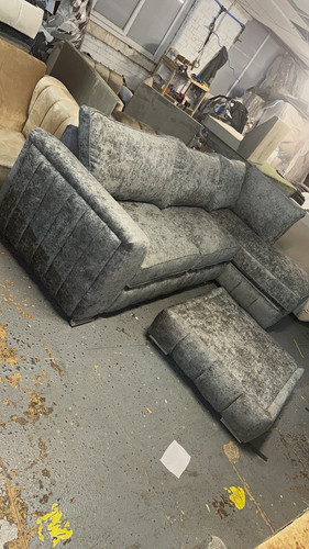 Handmade dayland grey fabric - handmade,