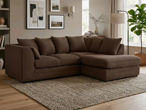 Jumbo cord corner sofa 4 - cord,