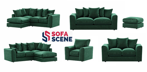 Emerald green plush fabric - emerald,