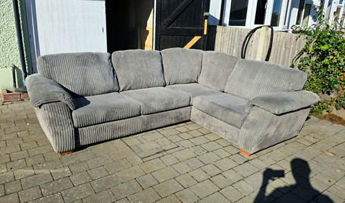Dfs grey corduroy corner - dfs,