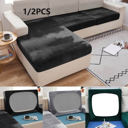 2pcs seater velvet slipcover - seater,